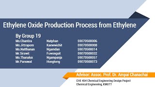 CHE DesignProject 2020 Group 19Ethylene oxide production process from ethylene [upl. by Pritchett]