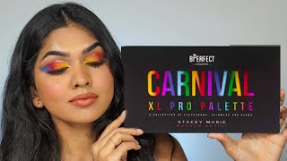 Trying out Bperfect Carnival XL Pro eyeshadow pallete x Stacey Marie  First impressions [upl. by Telford]