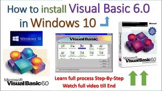 How to install visual basic 60  Windows 10 [upl. by Ahsirak]