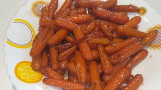 Glazed baby carrots European side dish recipecaremalised carrots recipenutritious carrot recipe [upl. by Nongim22]