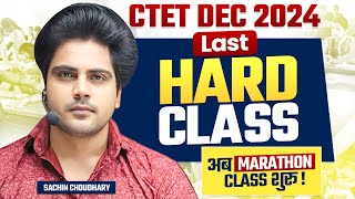 CTET DEC 2024 LAST HARD CLASS by Sachin choudhary live 8pm [upl. by Hara]