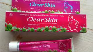 Clear Skin Cream Review amp Uses। पुराने निसान किसी भी तरह का हो व झाइयो को दूर करने में खास 🔥🔥 [upl. by Risser]