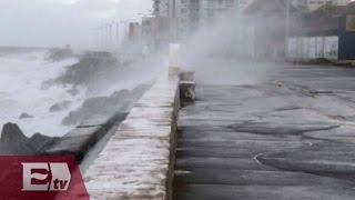 Alerta en el Pacífico por el paso de la tormenta Odile  Paola Virrueta [upl. by Aenea]