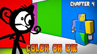 Color or Die  Chapter 4  Full Gameplay  jumpscare  Roblox [upl. by Rother]