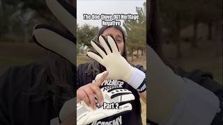 The One Glove OG1 Heritage Negative quick review part 2 goalkeeper goalkeeping goalkeepergloves [upl. by Andres]