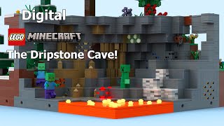 Digital Lego Minecraft World  The Dripstone Cave 5 [upl. by Euqirdor]