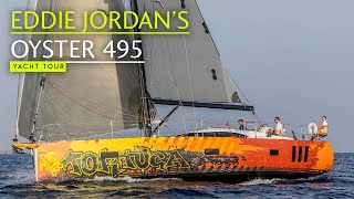 Sailing aboard Eddie Jordans distinctly different looking Oyster 495 [upl. by Yessac]