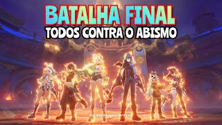 BATALHA FINAL DE NATLAN TODOS CONTRA O ABISMO CUTSCENE [upl. by Anetta53]