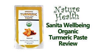 Review Organic Turmeric Paste by Sanita Wellbeing  plus turmeric rice recipe [upl. by Odlawso372]