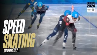 RELIVE  Speed Skating Mixed Relay  Gangwon2024 [upl. by Chon679]