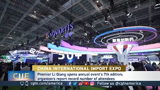 China International Import Expo draws large crowds [upl. by Ty]