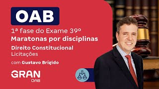 1ª fase do 39º Exame OAB  Direito Administrativo Licitações [upl. by Eelrehpotsirhc]