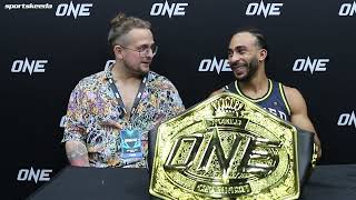 Alexis Nicolas reacts to stunning upset title win  ONE Fight Night 21 [upl. by Aramoy]