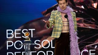 Harry Styles Wins Grammy Award  2021 GRAMMYs [upl. by Phelgon]