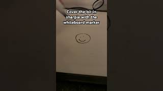 How to get sharpie off of whiteboard sharpie whiteboard marker drawing [upl. by Doreg193]