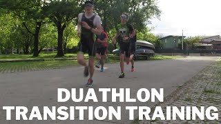 Duathlon transition training  Triathlon club Swibir 🏃‍♂️🚴🏃‍♂️ [upl. by Sabelle]