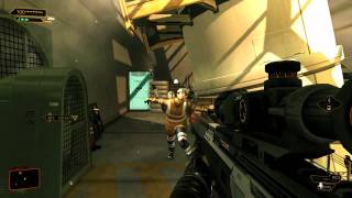 Deus Ex Human Revolution  Various Gun Gameplay PC [upl. by Guinna790]