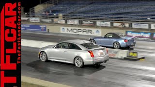 2016 Cadillac ATSV How fast is Cadillacs 465 HP Coupe over a 14 Mile [upl. by Enilaf]