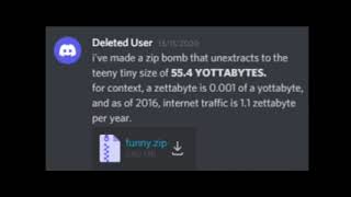 554 yottabyte zip bomb [upl. by Levitan]