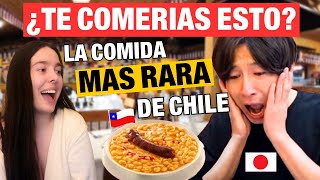 ESPAÑOLA REACCIONA a JAPONES prueba EN CHILE los POROTOS CON RIENDAS tabodejapon [upl. by Magdalene]