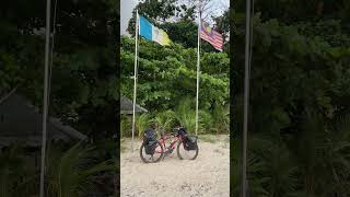 Pitch a tent here tonight malaysia chill beach bikepacking [upl. by Sitarski]