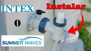 Como instalar Valvula Intex Facil Simple [upl. by Cacia131]