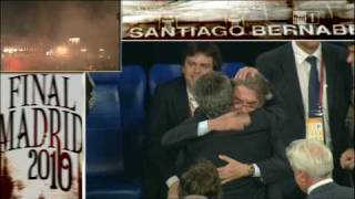 BAYERNINTER MOURINHO PIANGE SULLA SPALLA DI MORATTI [upl. by Mirak]