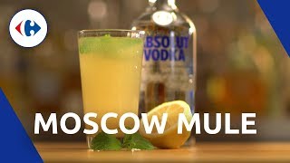 Recette Cocktail Moscowmule cocktail à base de vodka  Les recettes Carrefour [upl. by Noyahs]