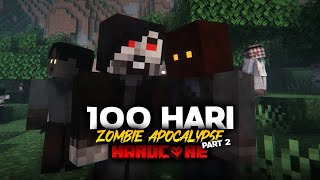 100 Hari di Minecraft Hardcore Zombie Apocalypse Part 2 [upl. by Jamesy]