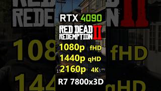 Red Dead Redemption 2  1080p vs 1440p vs 2160p 4K  RTX 4090 [upl. by Enyalaj344]