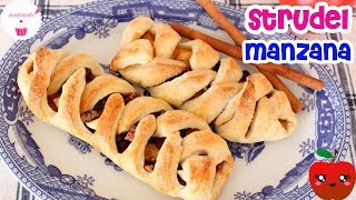 STRUDEL DE MANZANA Hojaldre de manzana🍎 Postres de Vane [upl. by Dier195]