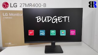 LG 27MR400B 27quot IPS Full HD Monitor  Budget Monitor Unboxing  Screen Test [upl. by Eelik]