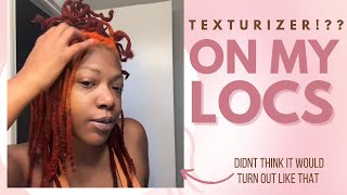 Texturizer on my Locs for Curly Ends [upl. by Fredette229]