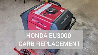 Honda EU3000is carburetor replacement [upl. by Oppen770]