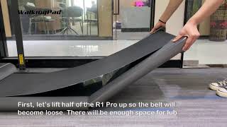 How to lubricate a treadmill belt for your WalkingPad R1 Pro  A1  A1 Pro [upl. by Ytinav535]