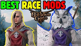 Best RACE amp SUBRACE MODS Baldurs Gate 3 Mod Manager [upl. by Zolly116]