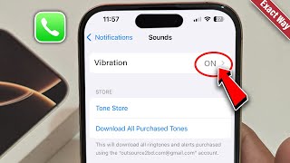 iphone 1616 Pro How To Turn ON Vibration For Incoming Calls On iPhone [upl. by Aitas]