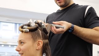 DAUERWELLE FÜR FRAUEN  NUR 8 WICKLER 🤯  GROßE LEICHTE LOCKEN  BEACH WAVES [upl. by Anirat]