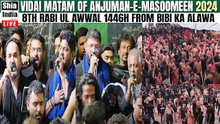 🔴 LIVE Vidai Matam of Anjuman e Masoomeen 2024  8th Rabi Ul Awwal 1446H  From Bibi Ka Alawa [upl. by Aivataj]