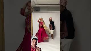 Nepali boy Norway girl dance wedding love couple couplegoals funny nepalimusic comedy [upl. by Yeleak]