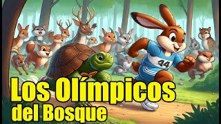 ¿Quién ganará esta carrera  La Liebre y la Tortuga 🐢🐇 Canción Infantil JuegosOlímpicos [upl. by Oimetra]