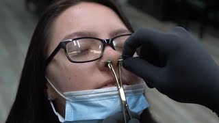 Septum Piercing How to Properly Pierce INSTRUCTIONAL video only Dont try at home [upl. by Emilie151]