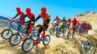 SpiderMan GTA 5 BMX DOWN HILL FAILS Cap 1 [upl. by Hitoshi]