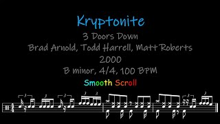 Kryptonite Chords Lyrics and Timing [upl. by Eidnim]