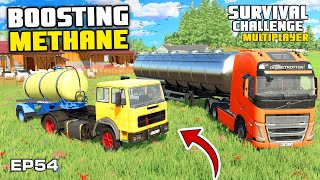 BOOSTING METHANE BEFORE THE END  Survival Challenge Multiplayer  FS22  Episode 54 [upl. by Dixil59]