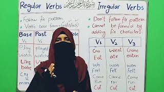 Regular amp Irregular Verbs  Difference  English Grammar in Hindi  Learn with Ansa [upl. by Sherborn847]