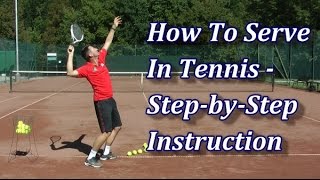 How To Serve In Tennis In 7 Steps  Serve Technique Tutorial [upl. by Onra]