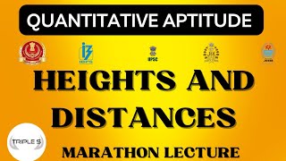 Heights amp Distances  Marathon Lecture for VLW  SSC CHSL CGL GD MTS by Sumit Puri [upl. by Notwen]