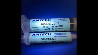 Amtech VS213ATF vs Amtech NC559V2TF Tacky Flux Comparison [upl. by Ateuqirne]