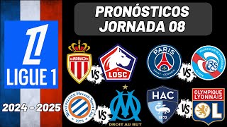 Pronósticos Ligue 1 Jornada 08 Liga Francesa 20242025 [upl. by Dugas]